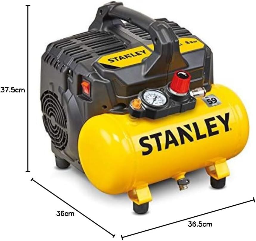 Stanley DST 100/8/6 1 Hp 8 Bar 6 L Çok Sessiz Hava Kompresörü