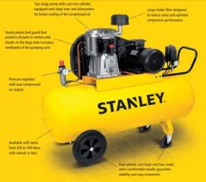 Stanley Hava Kompresörü BA651/11/270F 5.5HP 3T