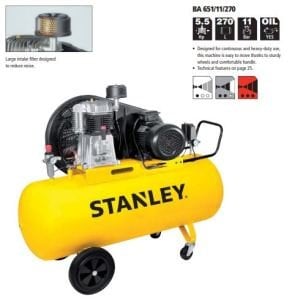Stanley Hava Kompresörü BA651/11/270F 5.5HP 3T
